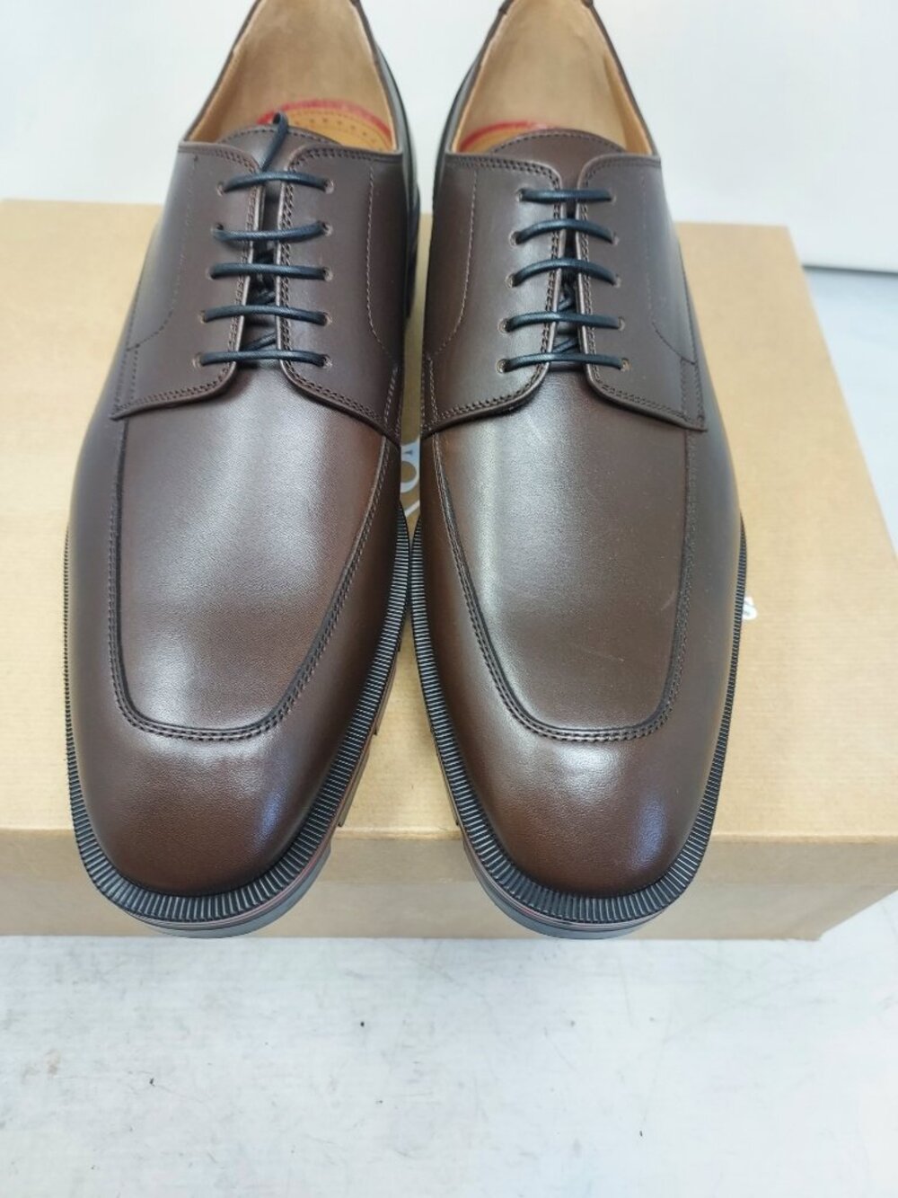 CHRISTIAN LOUBOUTIN Brown Davisol Leather Derby Shoe - Picture 8 of 10